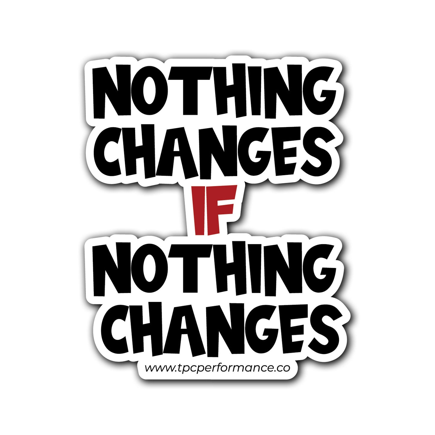 Nothing Changes Sticker